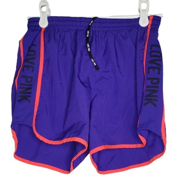 Victoria's Secret PINK Parachute Fully Lined Track Short Purple and Hot Pink - Picture 1 of 9